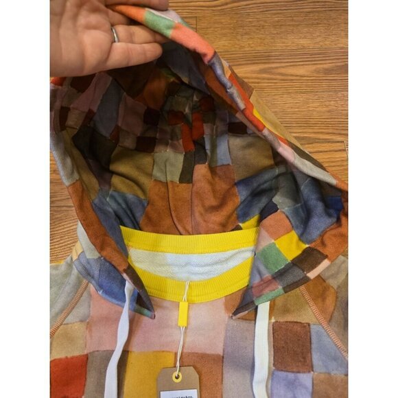 Mcnairy & Co Hoodie Mens Sz XL Multicolor Checkered Crewneck Sweater NWT - Picture 3 of 8